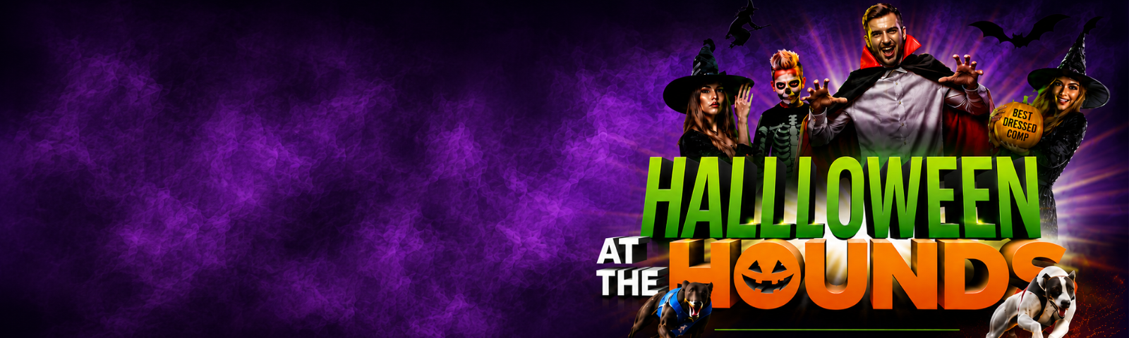 halloween at the hounds at dunstall park greyhounds